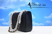 CHANEL 1998 Classic Flap Jumbo Black Lamskin - 4