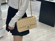 Chanel 25 Beige Caviar Leather Light Gold Hardware - 5