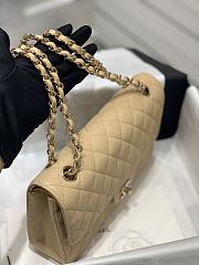 Chanel 25 Beige Caviar Leather Light Gold Hardware - 2