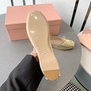 Miumiu Metallic Leather Ballet Flats  - 5