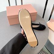 Miumiu Ballerinas Black Flats Shoes - 5