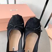 Miumiu Ballerinas Black Flats Shoes - 3