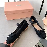 Miumiu Ballerinas Black Flats Shoes - 2