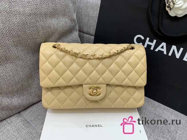 Chanel Flap Lambskin Bag 25cm Gold Hardware  - 1