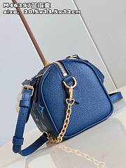 LV Speedy 20 Bandouliere Dark Blue - 20.5x13.5x12cm - 3