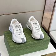 GG Run Unisex Sneakers White Suede Materials - 3