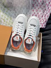 LV Unisex Orange Rivoli Sneakers - 2