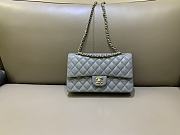 Chanel Classic Medium Flap Grey Caviar Leather - 1