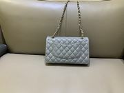 Chanel Classic Medium Flap Grey Caviar Leather - 2