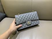 Chanel Classic Medium Flap Grey Caviar Leather - 3