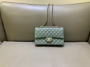 Chanel Medium Light Blue Lamskin Gold Hardware - 1