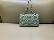 Chanel Medium Light Blue Lamskin Gold Hardware - 3