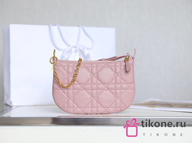 Dior Caro Pink Handbag - 25x16x2.5cm - 1