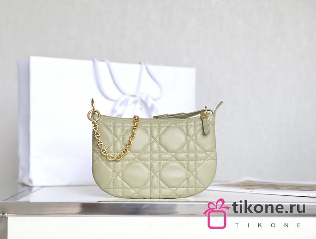 Dior Caro Green Handbag - 25x16x2.5cm - 1