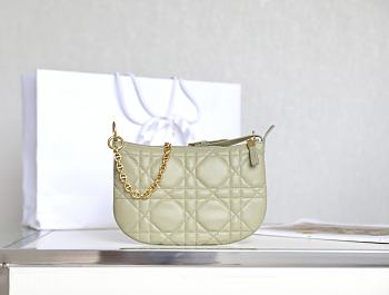 Dior Caro Green Handbag - 25x16x2.5cm