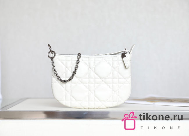 Dior Caro White Handbag - 25x16x2.5cm - 1