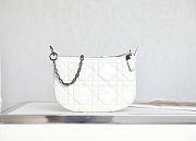 Dior Caro White Handbag - 25x16x2.5cm - 1