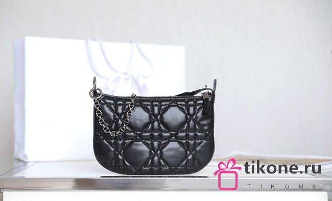 Dior Caro Black Handbag - 25x16x2.5cm - 1