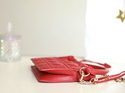 Dior Lady Milly Mini Bag Red - 19x13x5cm - 2