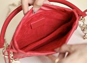 Dior Lady Milly Mini Bag Red - 19x13x5cm - 3