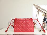 Dior Lady Milly Mini Bag Red - 19x13x5cm - 4