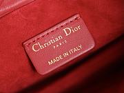 Dior Lady Milly Mini Bag Red - 19x13x5cm - 5