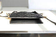 Dior Lady Milly Mini Bag Black - 19x13x5cm - 5