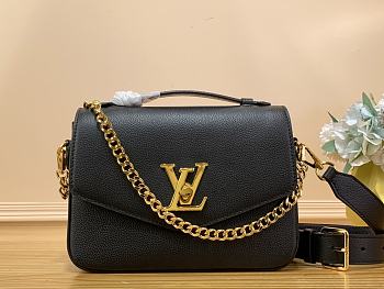 LV Oxford Black Handbag M22735 - 22x16x9.5cm