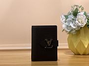 LV Black Vertical Taurillon - 9x12x1cm - 1