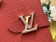 LV Red Vertical Taurillon - 9x12x1cm - 2