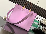 Fendi Roma Violet Tote Bag - 35x31x17cm - 4