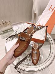 Hermes Kelly Buckle Half Flip Shoes - 5