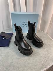 Prada Boots Black With Logo - 1