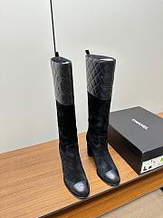 CC Velvet Long Boots Black - 2