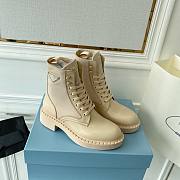 Prada Beige Boots With Logo - 1