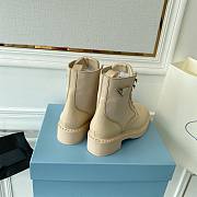 Prada Beige Boots With Logo - 5