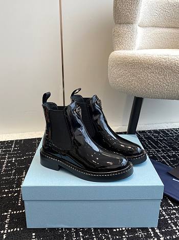 Prada Shiny Black Boots 