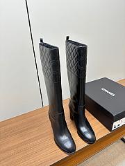 CC Long Boots Black Leather - 1