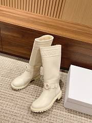 Dior D-Joy Beige Long Boots - 2