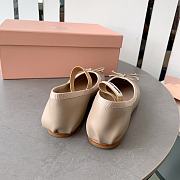 Miumiu Brown Ballerinas Flat Shoes - 5