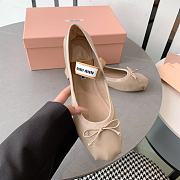 Miumiu Brown Ballerinas Flat Shoes - 3