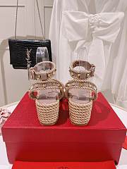 Valentino Garavani Rockstud Wedge Sandals - 5