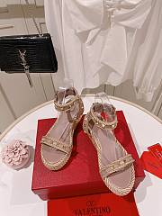 Valentino Garavani Rockstud Wedge Sandals - 4