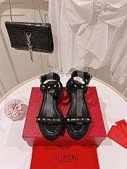 Valentino Garavani Rockstud Black Sandals - 2