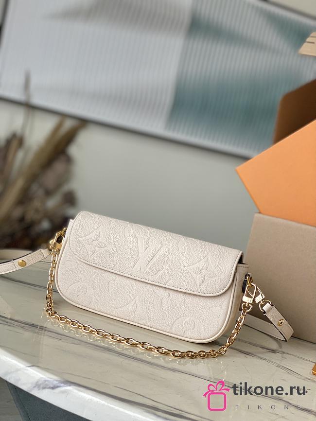 LV Ivy Wallet On Chain Bag In White - 23.5x12x4.3cm - 1