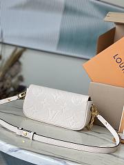 LV Ivy Wallet On Chain Bag In White - 23.5x12x4.3cm - 4