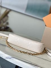 LV Ivy Wallet On Chain Bag In White - 23.5x12x4.3cm - 2