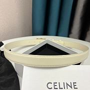 Celine White Belt W2.5cm - 2