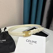 Celine White Belt W2.5cm - 3