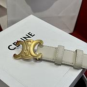 Celine White Belt 01 W2.5cm  - 3